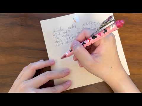 asmr 音フェチ「手紙を書く escribo una carta」japonés español