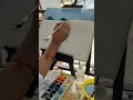 Painting Live at Railway Station #shorts #watercolor #viral