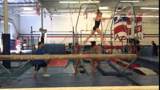 Katey Eichenbaum Front Aerial to Split Jump Straddle 1/4