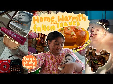 Rainy fall days at home🍂 baking, sad books, cold evenings, and creepy movie nights👻