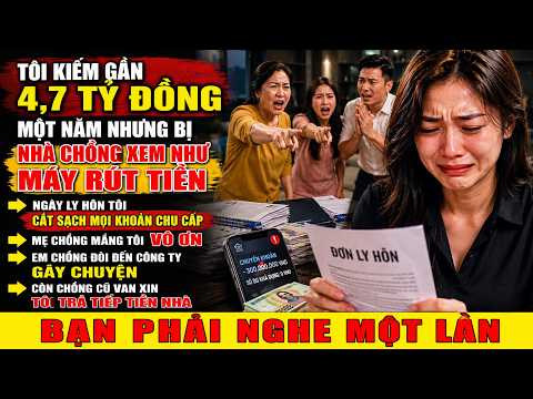 Tôi Kiếm Gần 4,7 Tỷ Đồng Một Năm Nhưng Bị Nhà Chồng Xem Như Máy Rút Tiền, Ngày Ly Hôn Tôi Cắt Sạch..