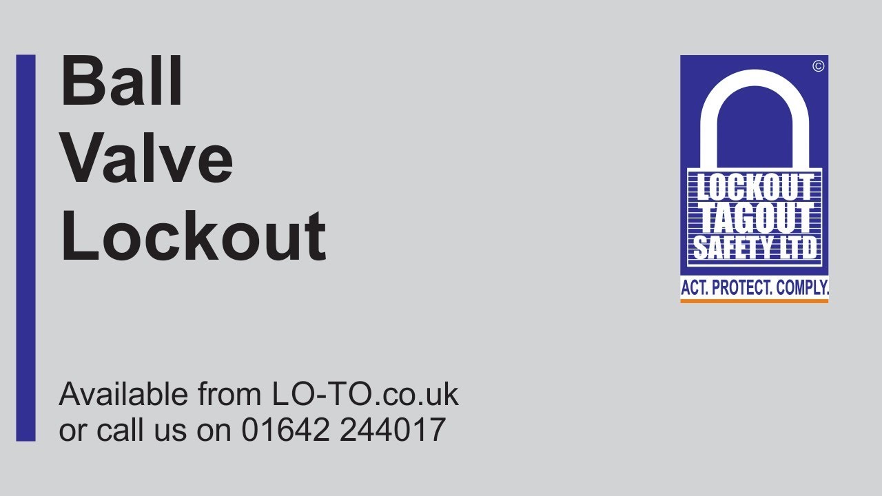Ball Valve Lockout | Lockout Tagout Safety Ltd - YouTube