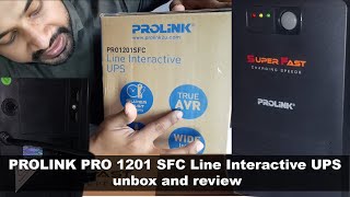 UPS - PROLINK PRO 1201 SFC Line Interactive UPS unbox review