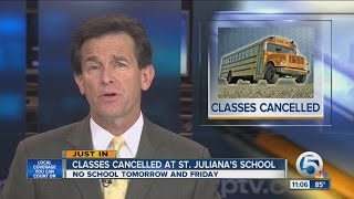 classes canceled at st julianas school