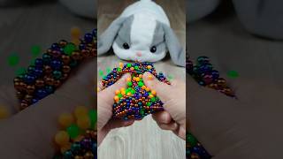 Magnetic Balls 🌈 Beads 🟢🟡 Reverse video #marblerunandmore