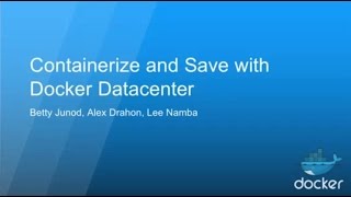 Containerize Existing Apps to Save Money, with Docker