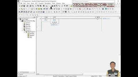TUTORIAL #1 | PEMROGRAMAN PLC | CX PROGRAMMER | RANGKAIAN DIRECT ONE LINE | OMRON CP1E