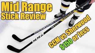 Battle Of Hockey Sticks BELOW $150! CCM Tacks AS-570 vs Sherwood CODE TMP2 - Mid range stick review