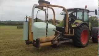 Wrapping with Manuli Green Agriflex bale wrap June 2013