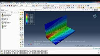 welding simulation by abaqus  result  t-joint  www.abasimulia.ir @abaqus_welding