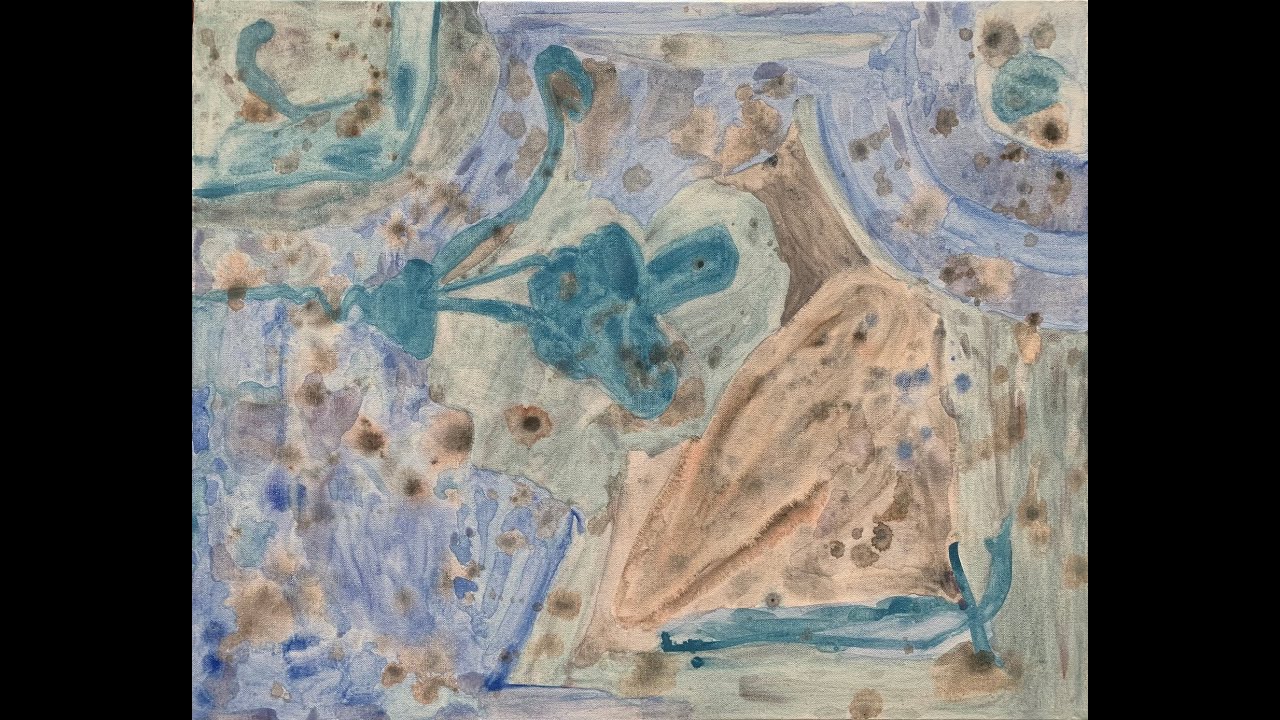 Abstract watercolor paintings - alien landscapes @917Arts  emerging artist