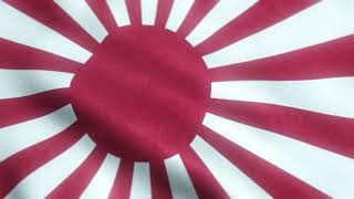 Naval Ensign of the Empire of Japan Animated Background Loop Animation