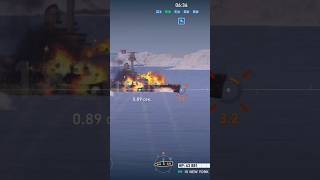world of warships legends | Power of battleship New York. #shorts #gameplay