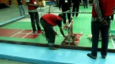 Robocon 09 - MNIT - winning match