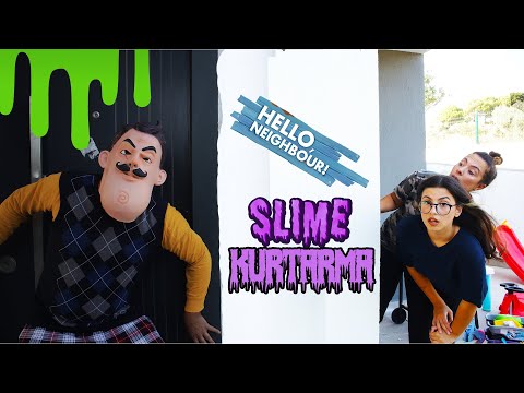 GERÇEK HAYATTA HELLO NEIGHBOR'UN EVİNE GİRDİK  SLIME KURTARMA EYLÜL LAL