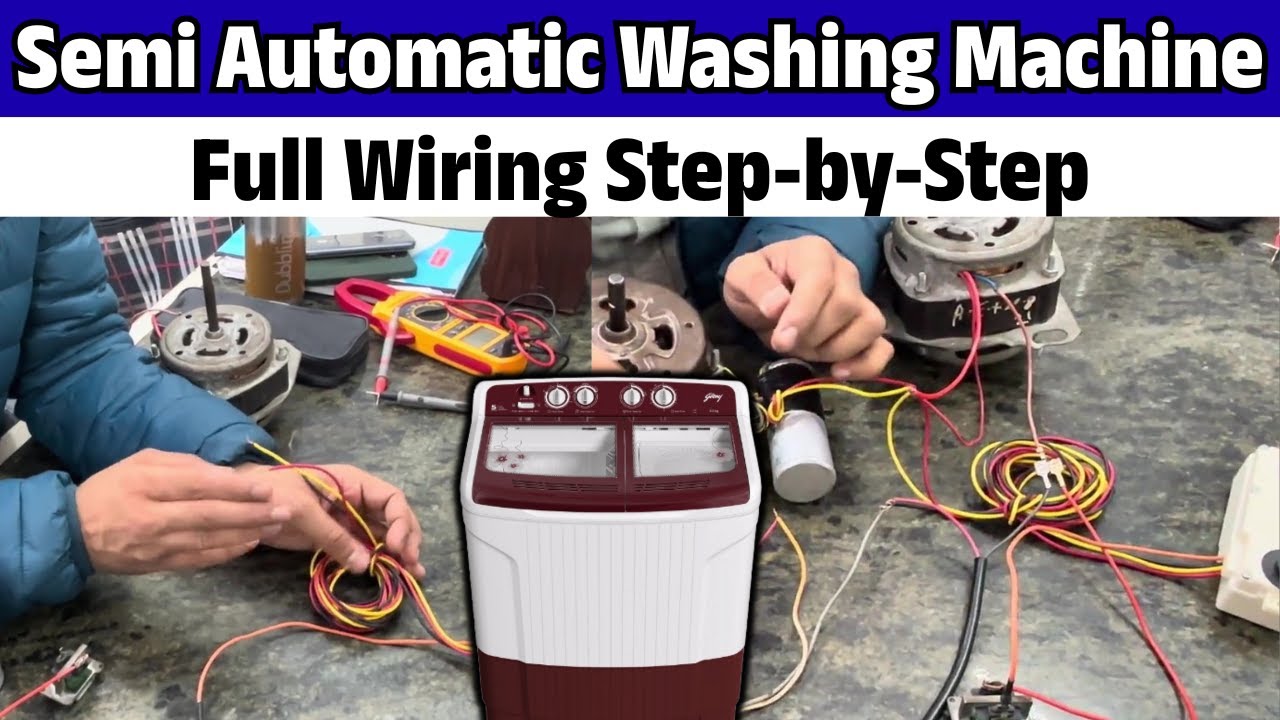 Semi Automatic Washing Machine Full Wiring Step-by-Step | Join Now Washing Machine Repairing Course