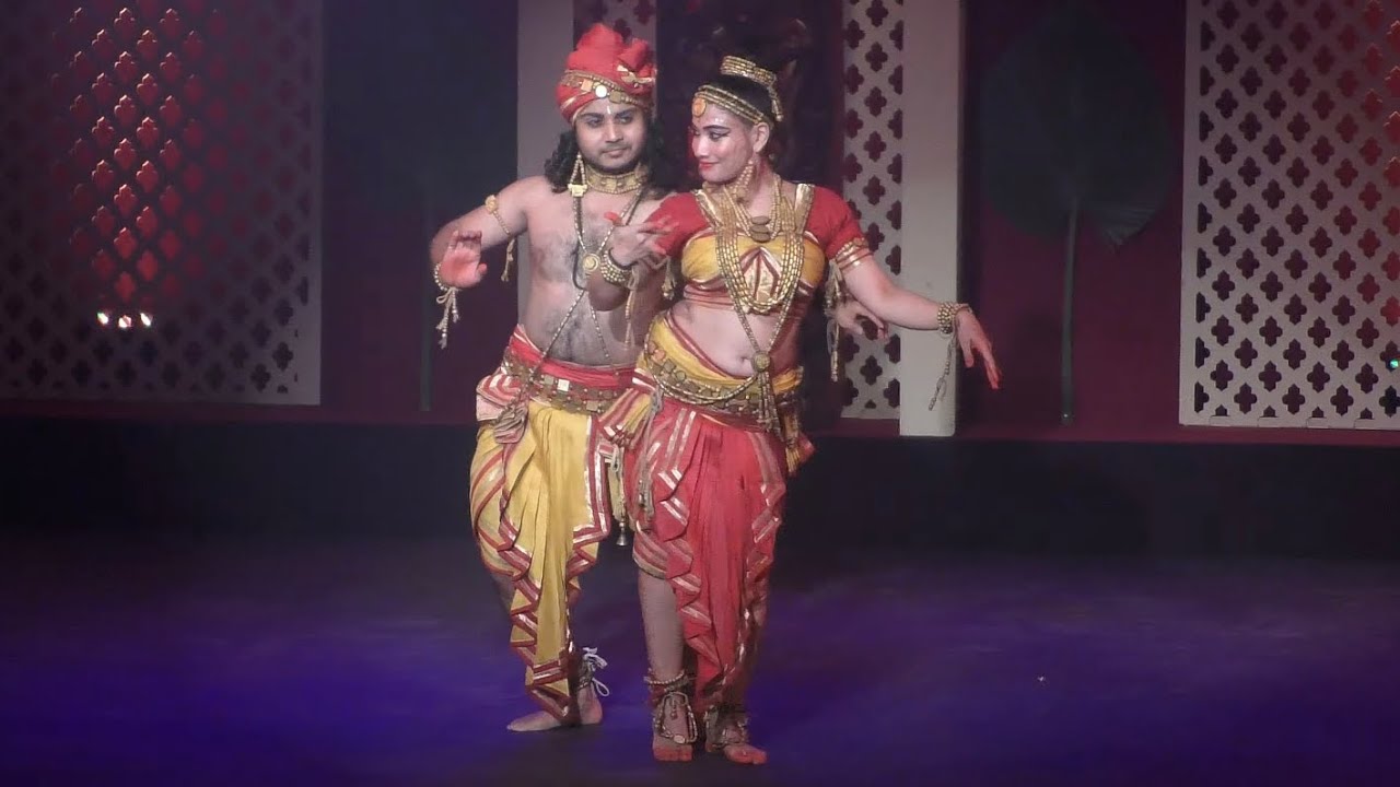 Ardhanariswar dance male female figure of the Hindu god Shiva  with Parvati