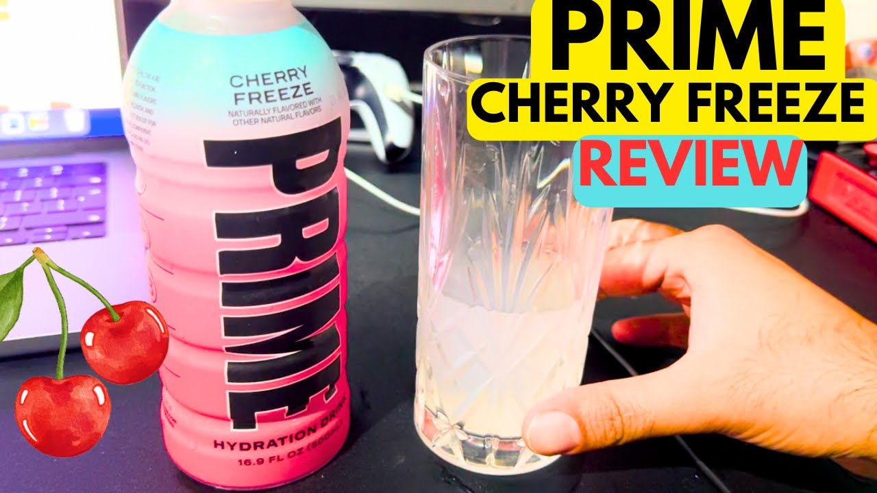 CHERRY FREEZE PRIME HYDRATION DRINK - BRITISH GUY TRIES - REVIEW AND TASTE TEST!