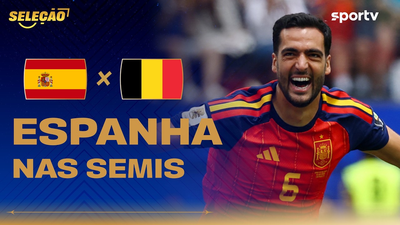 ESPANHA 2 X 1 BÉLGICA | GOLEIRO FALHA E ESPANHA AVANÇA | Seleção Copa | Copa do Mundo 2026 | sportv
