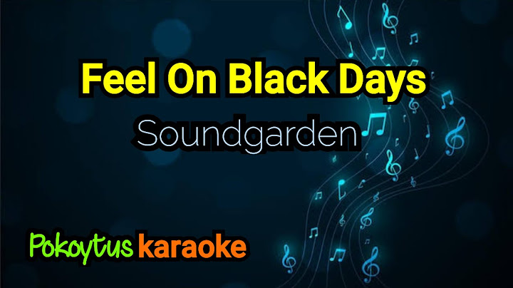 Fell on Black Days Karaoke version - Karaoke performance video thumbnail