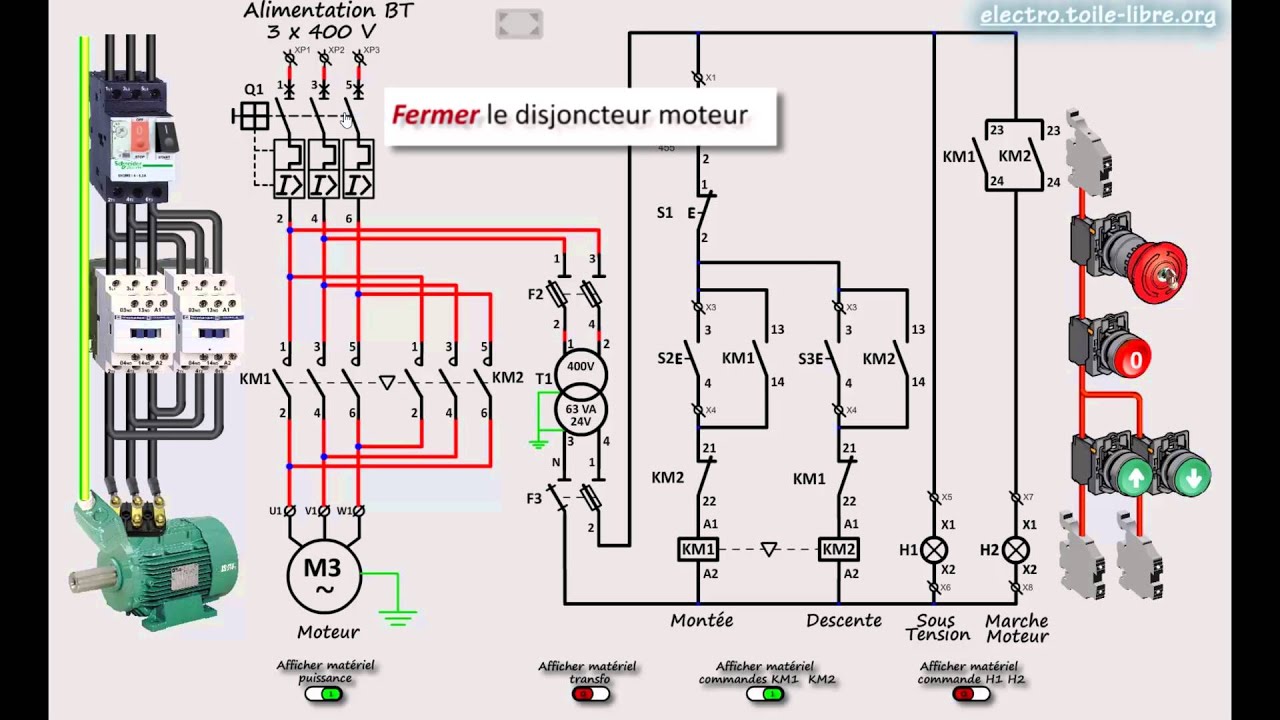 Schema Branchement Contacteur Telemecanique Triphase