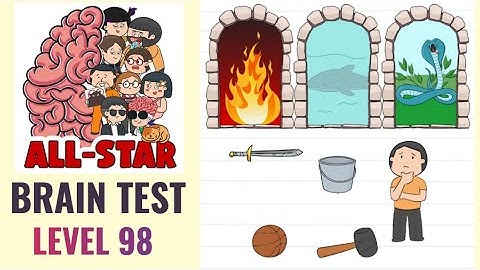 Brain Test All Star Level 98 | Find a safe exit | Walkthrough