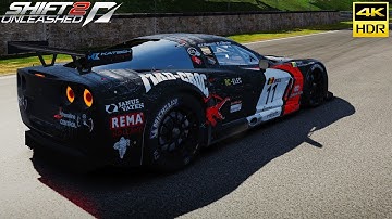 Chevrolet Corvette C6 R GT1 - Need for Speed Shift 2 Unleashed - 4k HDR gameplay