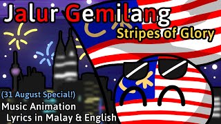 Jalur Gemilang (Stripes of Glory) || Polandball Music Animation (Malaysian Independence Day Special)