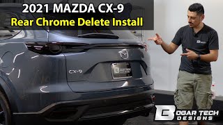 Mazda CX-9 2016-2023 Rear Chrome Delete Install