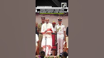 Gujarat: Harsh Sanghavi takes oath as Deputy Chief Minister | Cabinet Expansion