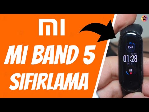 Xiaomi Mi Band 5 Sıfırlama Fabrika Ayarlarına Döndürme Factory Reset
