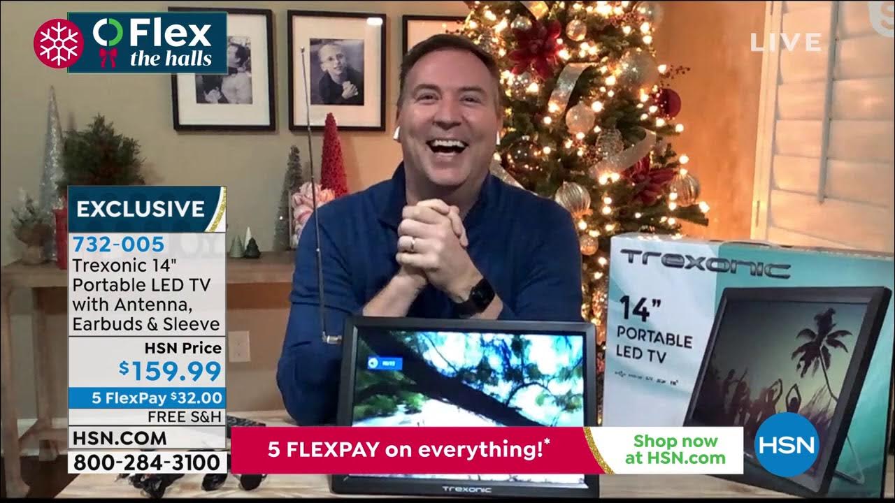 Trexonic 14" Ultra Lightweight Portable LED TV with Ante... - YouTube