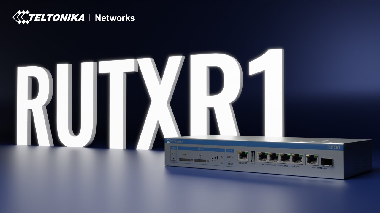 Introducing RUTXR1 - Enterprise Rack-Mountable SFP/LTE Router - YouTube