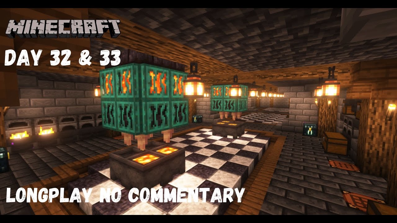 Minecraft Relaxing Longplay ( No Commentary ) - Day 32 & 33 - YouTube