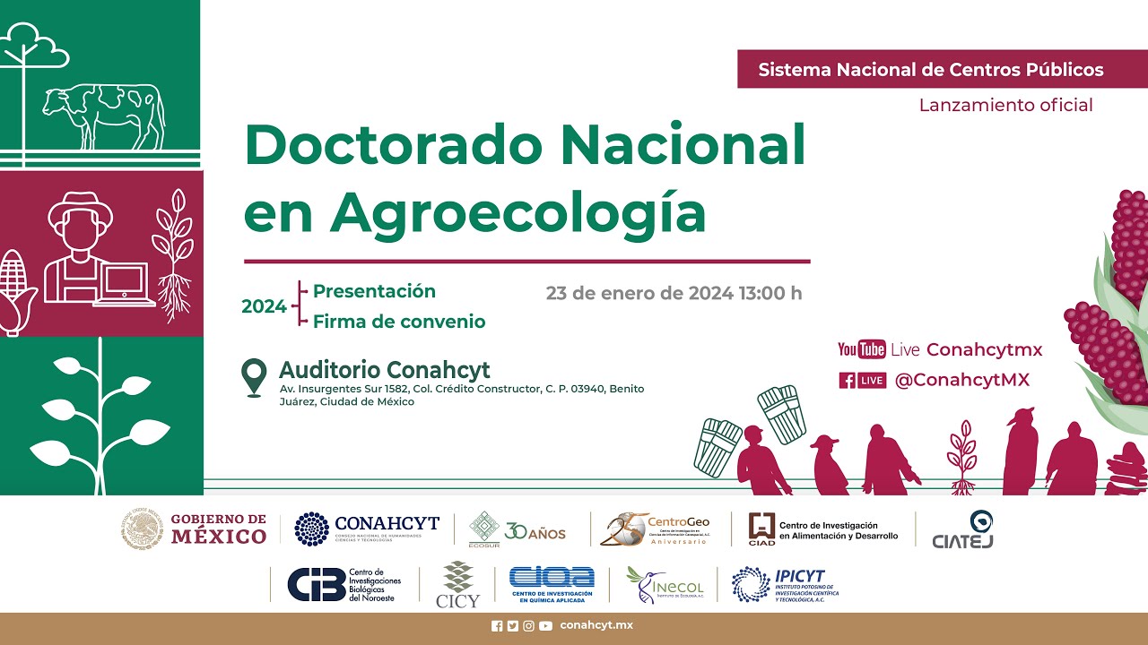 Presentación del primer Doctorado Nacional en Agroecología en México
