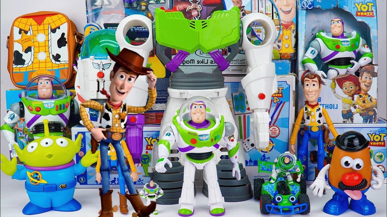 Disney Pixar Toy Story Collection Unboxing ASMR| Buzz Lightyear Robot, Woody, Aliens, Mr Potato Head