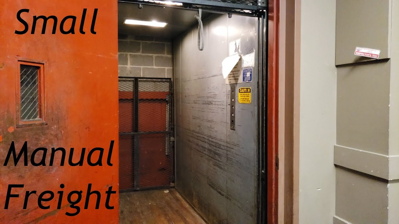 Bizarre Tiny Manual Freight Elevator Compari's on the