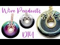 Easy How to Wire Wrap a Coin Shaped Hematite Pendant