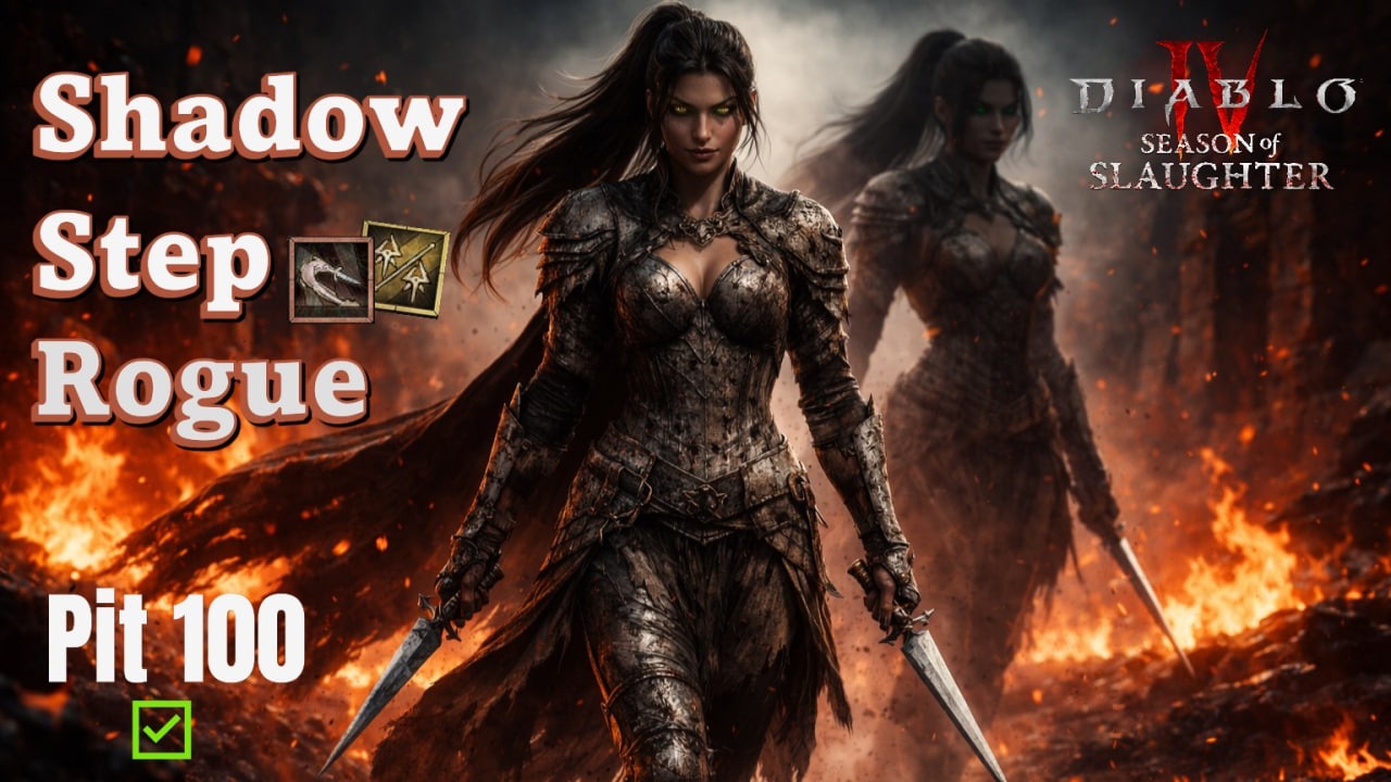 Shadow Step Rogue - Pit 100 - Diablo 4 Season 12 - YouTube