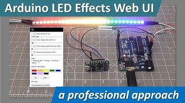 Arduino LED Effects Web UI - a professional approach