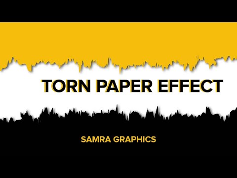 Torn/ripped Paper Effect using  Adobe Illustrator