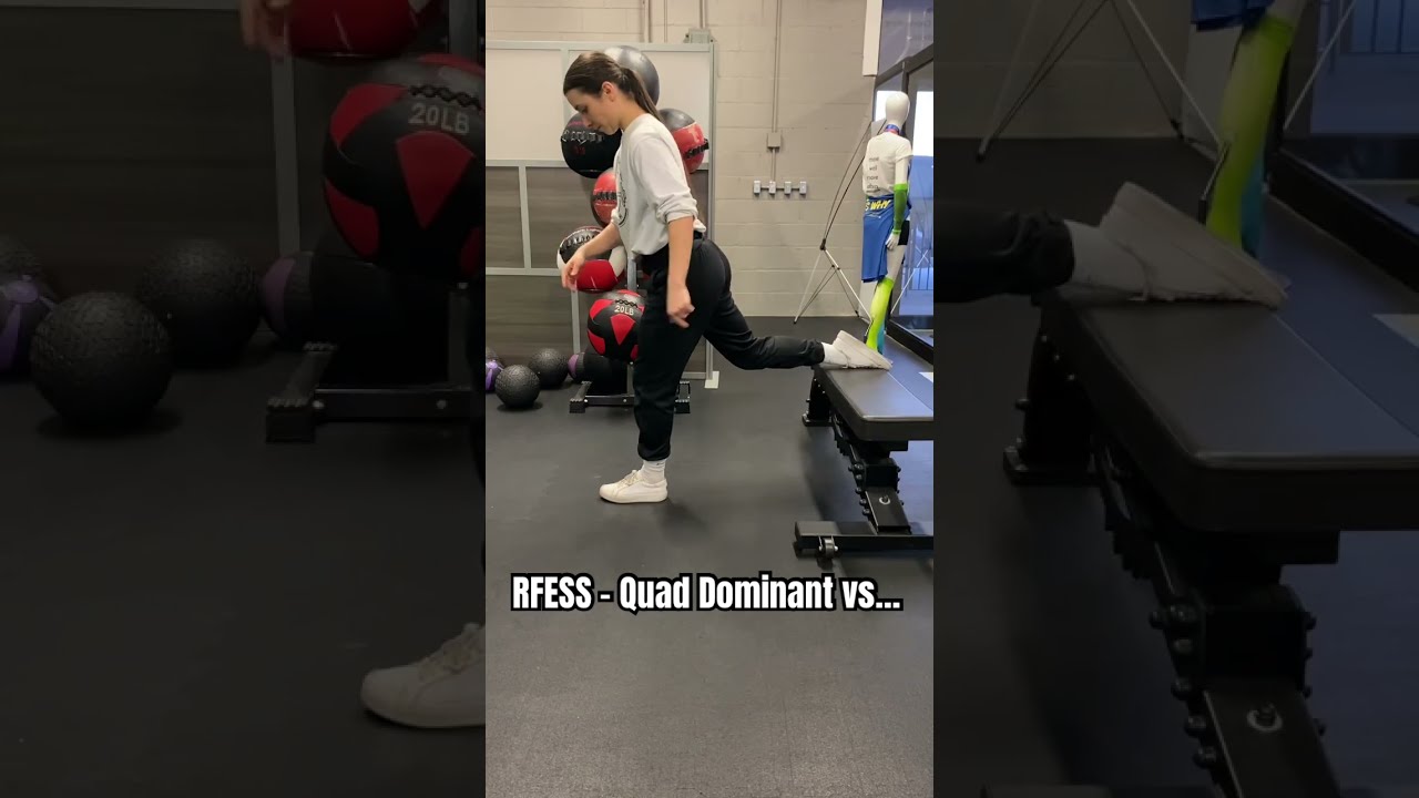 Rear Foot Leg Elevated Split Squat RFESS Quad Dominant Vs Glute Physiotherapy