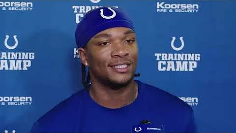 Anthony Richardson First Impressions of Rookie Edge Laitu Latu: 'I'm Glad We Got Him'