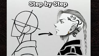 How to Draw "Ken Ryuguji"(Draken) step by step (Tutorial) for beginners||Tokyo Revengers