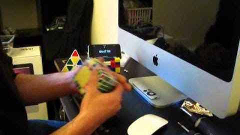 First V-cube 7 solve video at our new house!