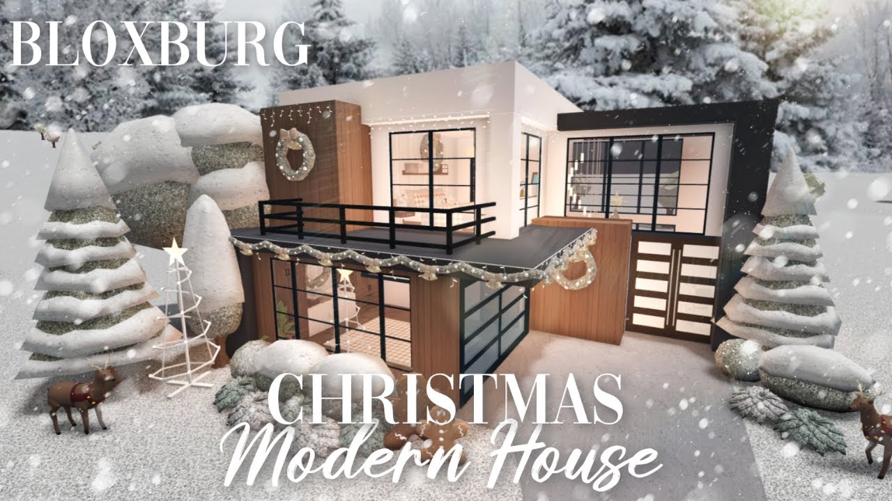 Roblox Bloxburg - Modern Christmas House - Minami Oroi - YouTube