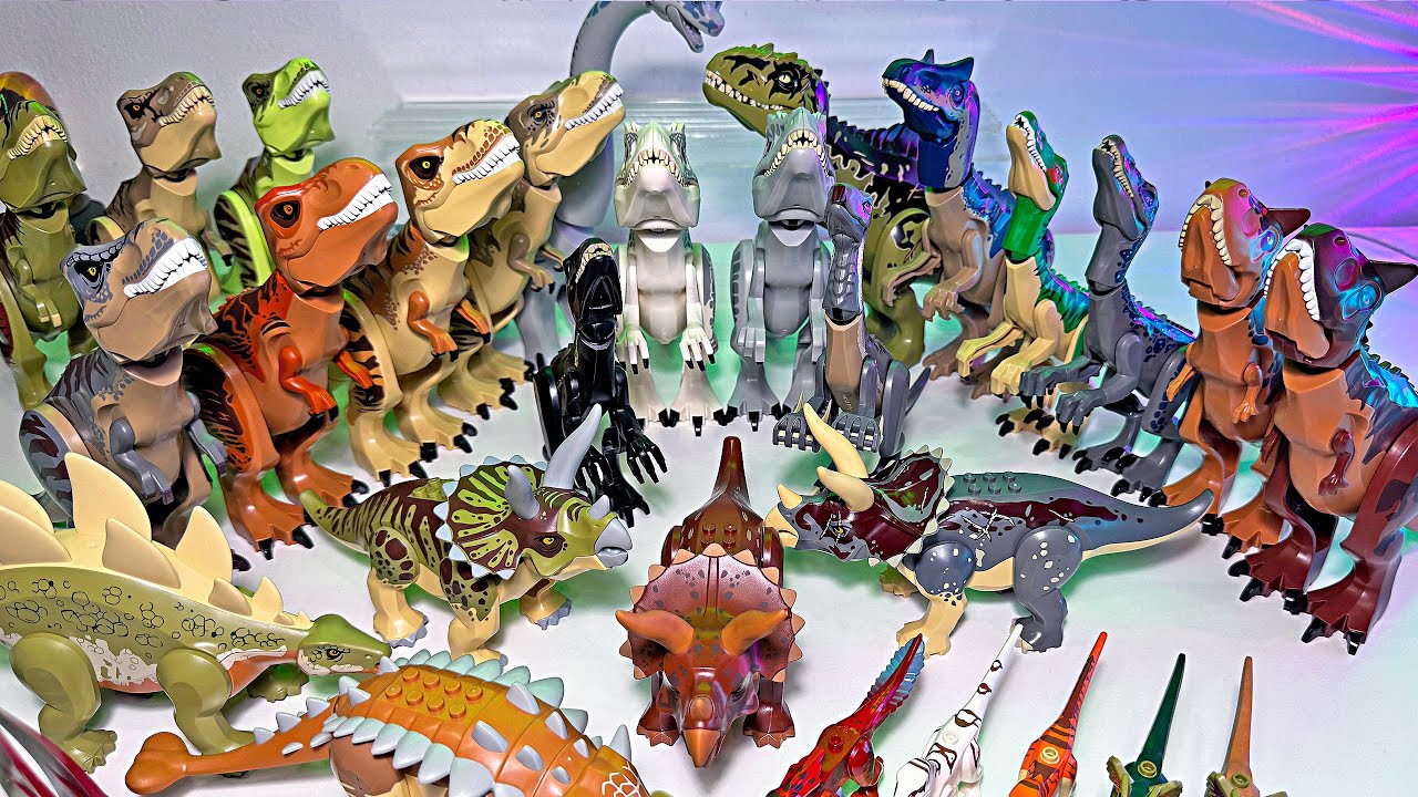 FULL COLLECTION - JURASSIC WORLD LEGO DINOSAUR TOYS - Indominus Rex ...