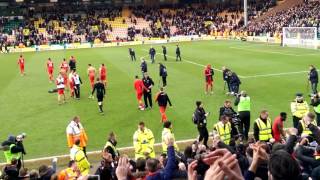 Norwich 4-5 Liverpool post match celebration