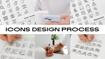 How to Design Icons in Illustrator from Start to Finish | Icons Design Process