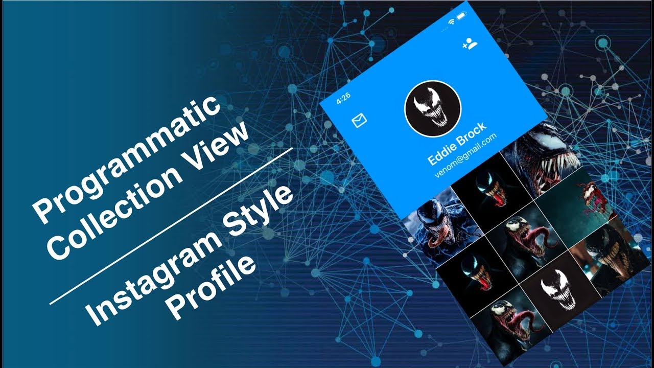 Fully Programmatic Collection View || Create Instagram Style Profile ...